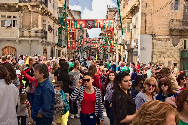 The entire town turns out for the Feast of St. Publius in Florian, on the islamd of Malta