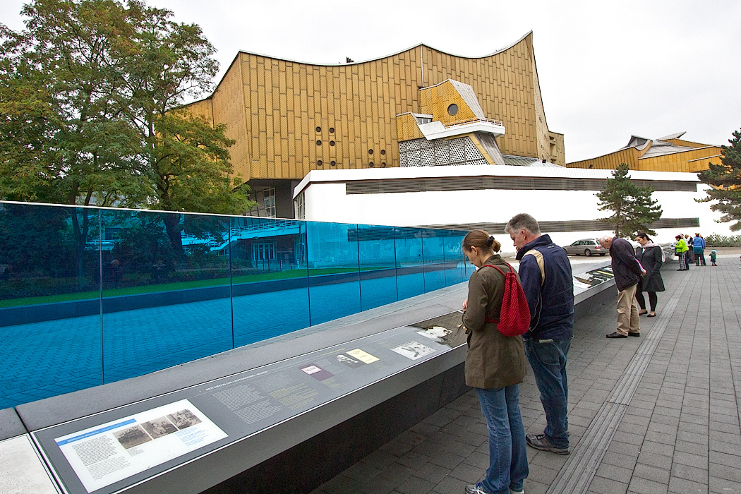 Aktion T4 Memorial at Philharmonie in Berlin, where Tiergarten 4 used to stand