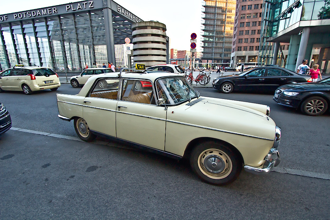 Oldest taxi in Berlin 968 Peugeot