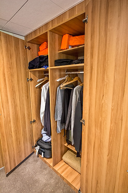 Roomy closet in my stateroom