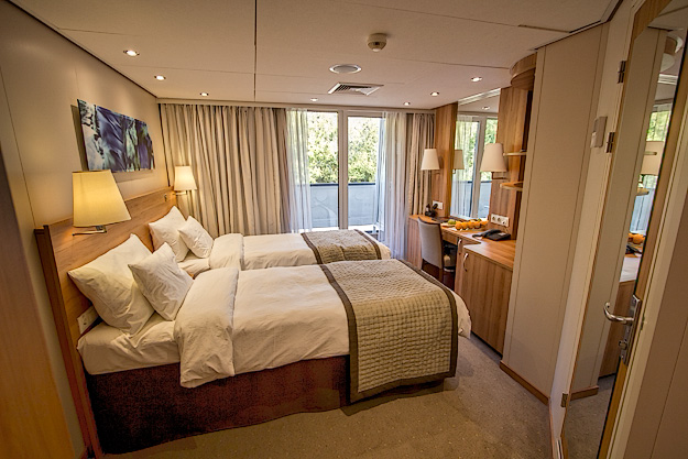 My spacious stateroom aboard the Viking Akun