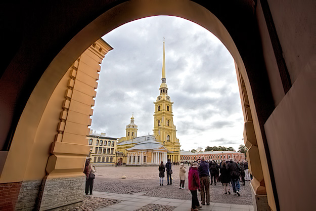Saints Peter and Paul Cathedral in St. Petersburg, Russia