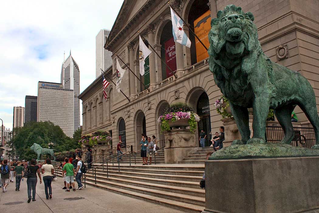 The Art Institute of Chicago is housed in a building originally constructed for the 1893 World's Columbian Exposition