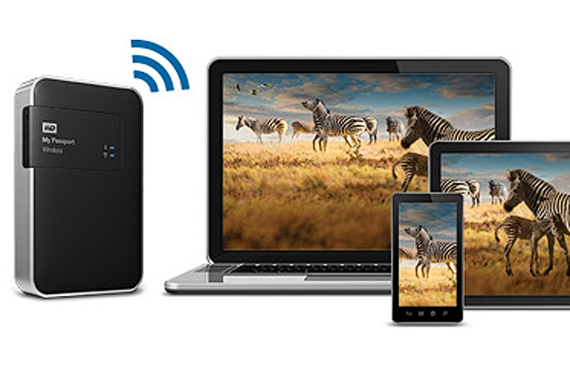 Connect all your devices to the WD My Passport Wireless external hard drive