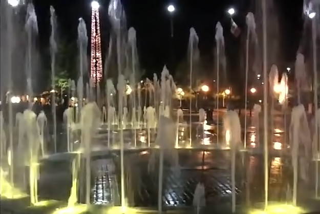 Centennial Olympic Park Fountain show in Atlanta Georgia, a metaphor for the ebb tide of life