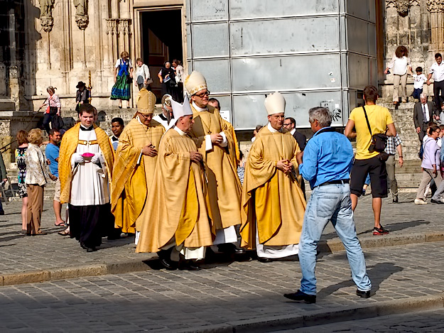 Auxiliary Bishop Josef Graf is installed at the cathedral in Regensburg, Germany