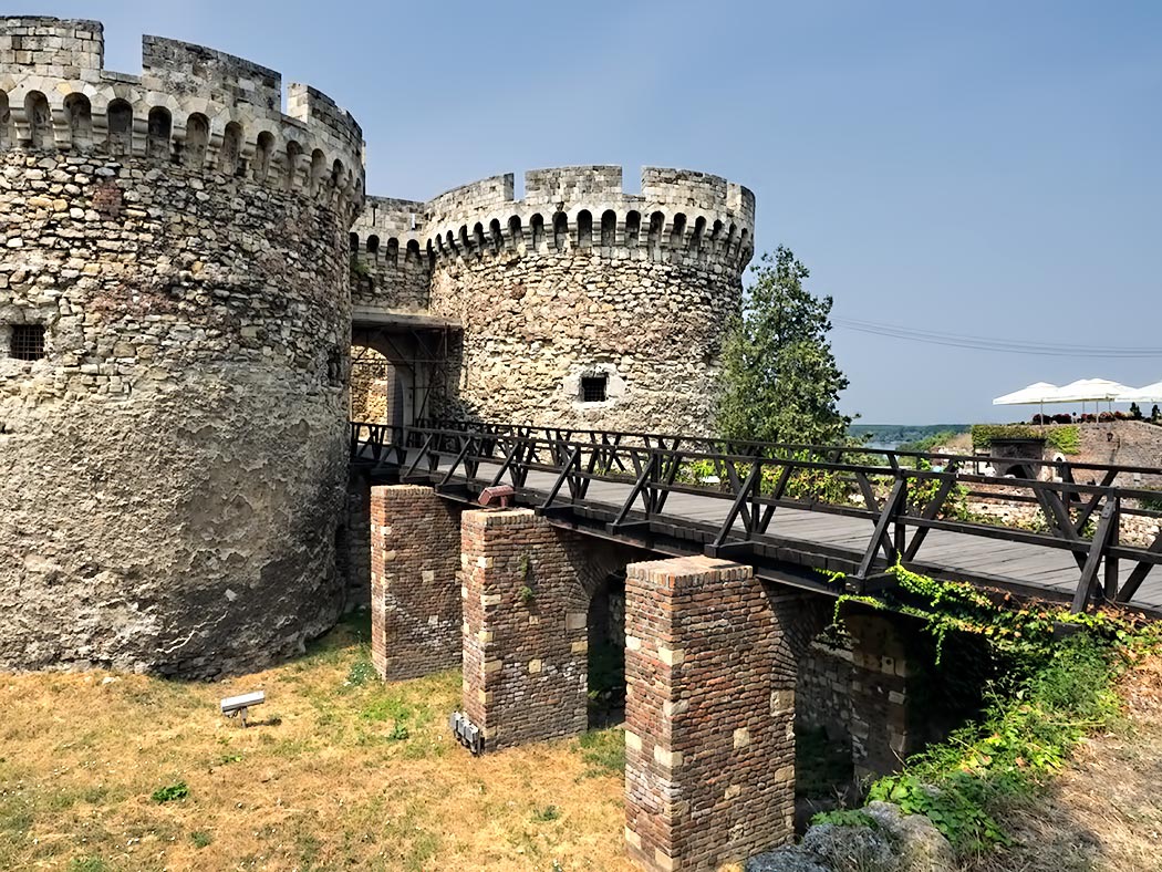 Belgrade Fortress in Kalemegdan Park in Belgrade, Serbia stood guard over the Danube River, the most important trading route in Medieval days