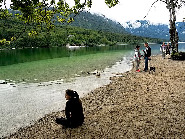 Though I met people on the pocket beaches that dot the shores of Lake Bohinj, for the most part there were very few people on the trail, allowing me to enjoy a peace and serenity not available at more touristy Lake Bled