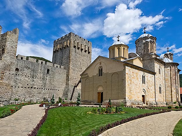 Manasija Monastery in southern Serbia
