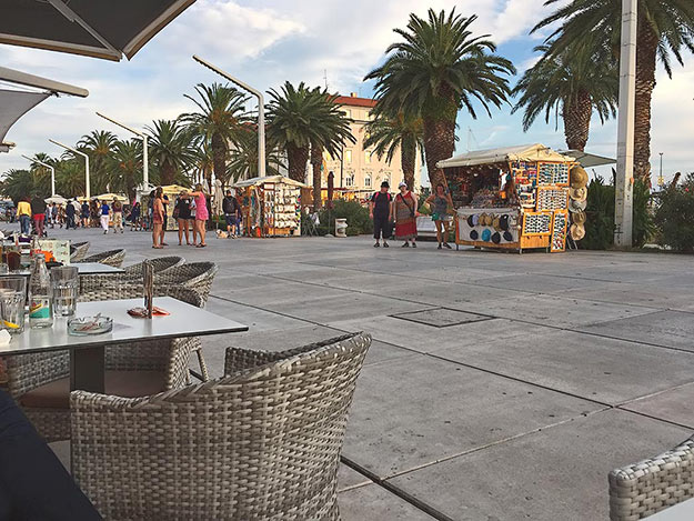 The Riva, Split's seaside promenade, is the place for people watching