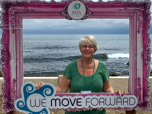 A Kodak moment at the We Move Forward Women's Conference on Isla Mujeres, Mexico