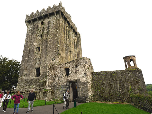 Look closely at the crenelated parapet for the hole through which visitors must hang to kiss the Blarney Stone