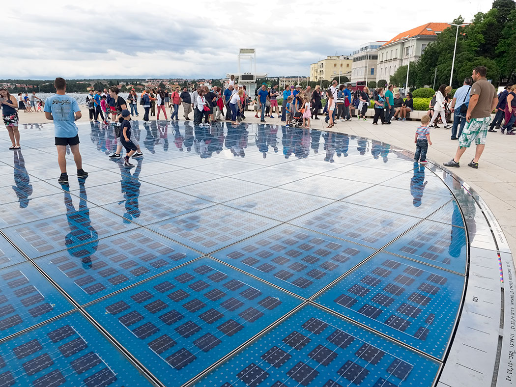 The Sun, part of a to-scale representation of the Solar System on the Riva in Zadar, Croatia