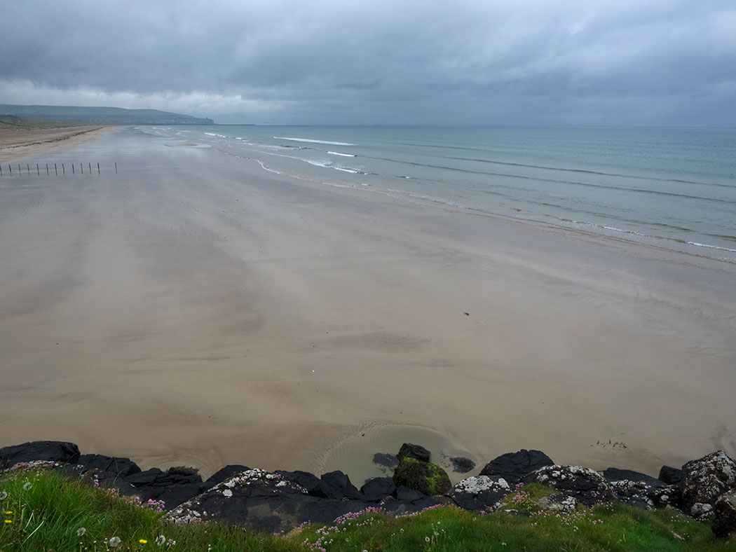 Portstewart Strand Beach, located on the Coastal Causeway in Northern Ireland