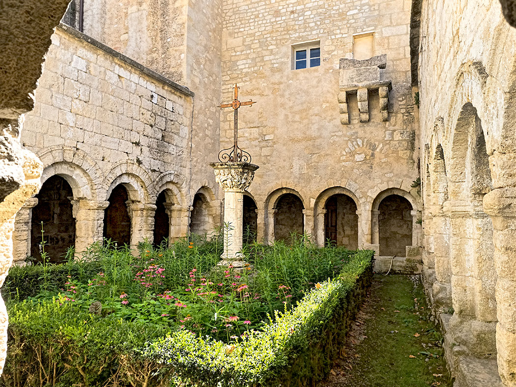 Cloister inside Cavaillon Cathedral of Notre Dame and Saint Veran in Cavaillon, France