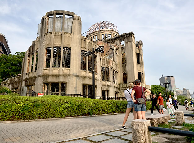 The Atomic Bomb Dome in Hiroshima is a must see when visiting Japan
