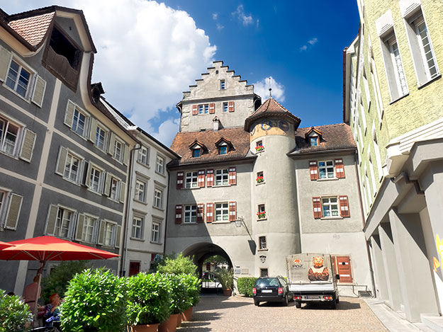 Surviving Saltzor Gate was once one of numerous towers in the stone walls that protected Feldkirch