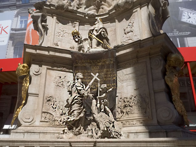 Viewing the Pestsaule (plague column) is one of many unique things to do in Vienna, Austria