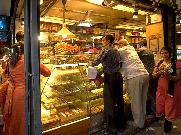 Raj Kumar Confectioners, operating since 1850, is the most popular pastry shop in Old Delhi