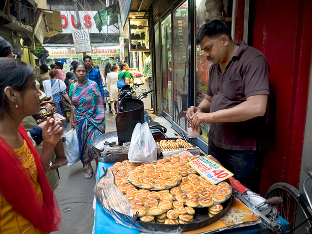 Cookies on the streets in Old Delhi, India