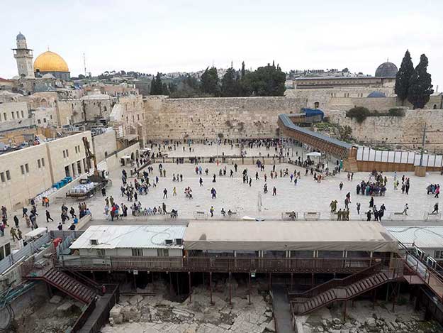 The Western Wall (sometimes referred to as the Wailing Wall) is one of the most revered sites in the Holy City of Jerusalem