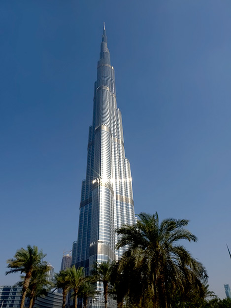 Viewing Burj Khalifa, the tallest building in the world, is a must-do when visiting Dubai, UAE