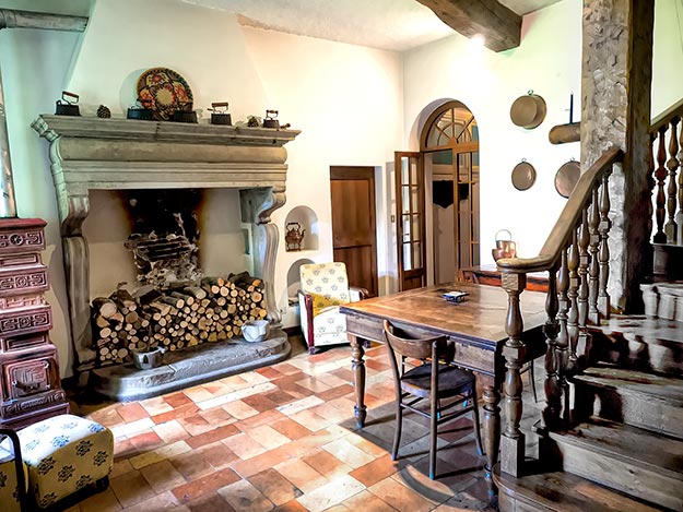 Sitting Room at Palazzo Donati in Mercatello sul Metauro, Italy. The palace is guaranteed to provide an authentic Italian experience for travelers seeking to avoid hordes of tourists