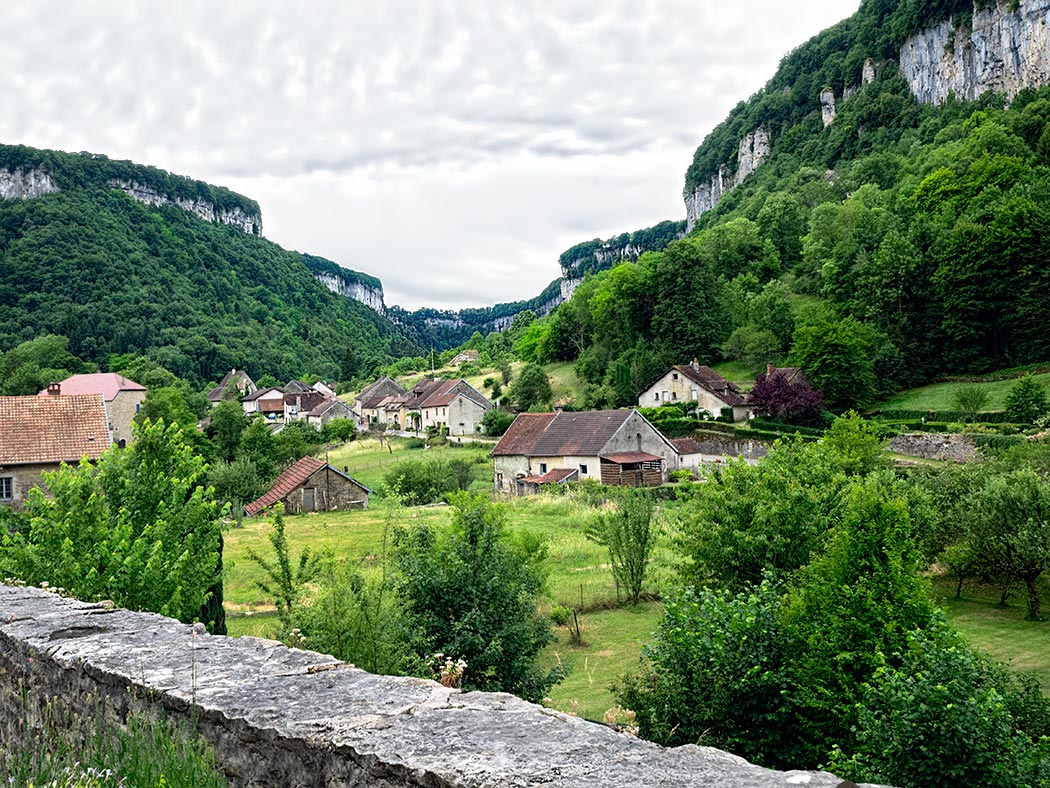 Located in the Jura department in eastern France, Baume-les-Messieurs enjoys the status of "Plus Beau Village de France" (most beautiful villages in France)