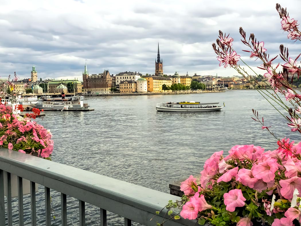 Old Town in Stockholm, Sweden (Gamla Stan), as seen from the bridge leading to City Hall