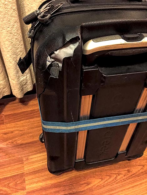 airline damaged my suitcase