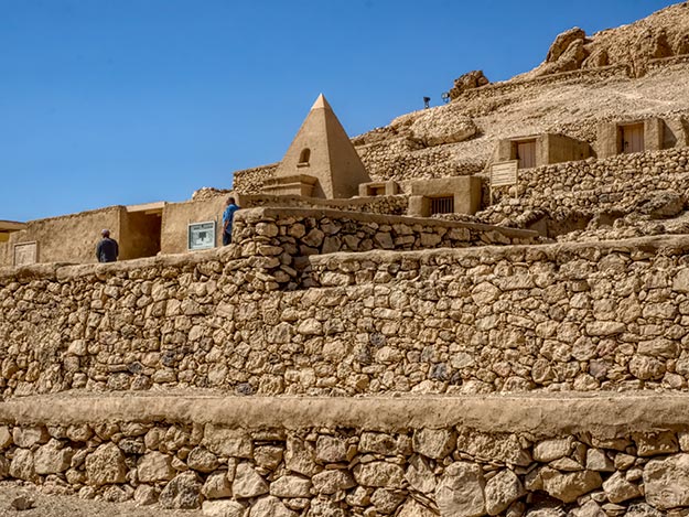 Temples and Tombs of the Artisans in he ancient village of Deir el-Medina in what is present day Luxor, Egypt