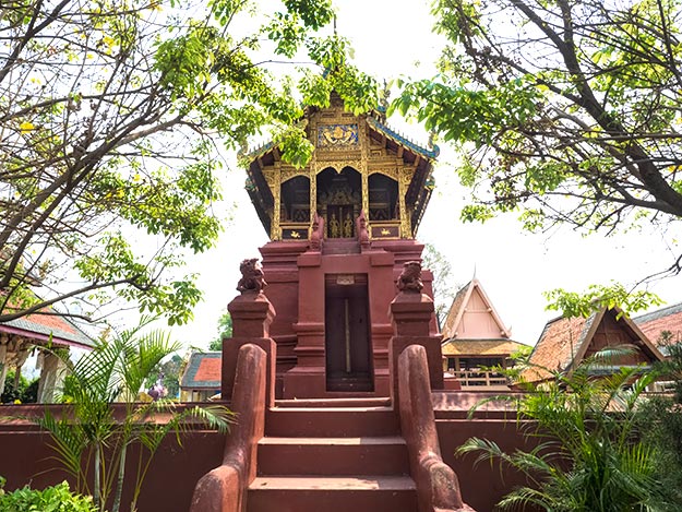 Scripture library at Wat Phra That Hariphunchai in Lamphun