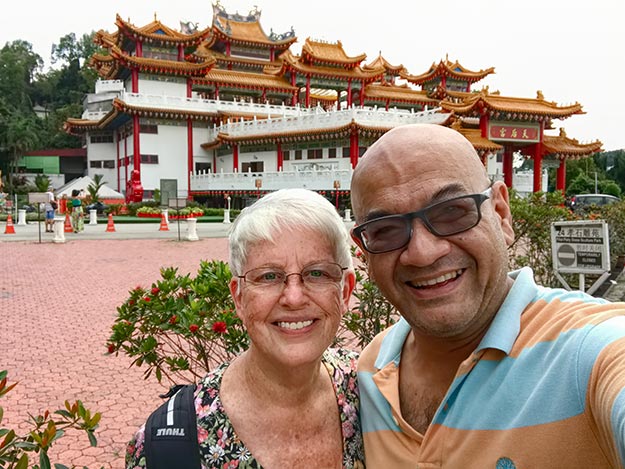 Me and David Hogan, Jr. at Thean Hou Temple in Kuala Lumpur, Malaysia