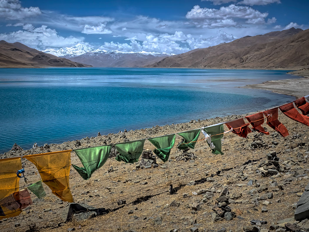 Yamdrok Lake, one of the most sacred lakes in Tibet