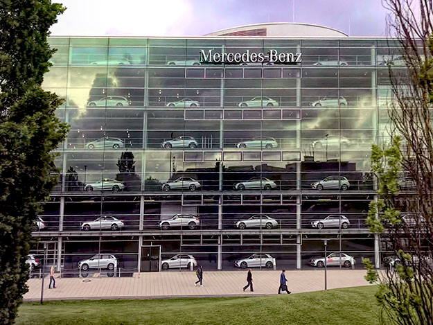 Mercedes Benz showroom in Munich Germany