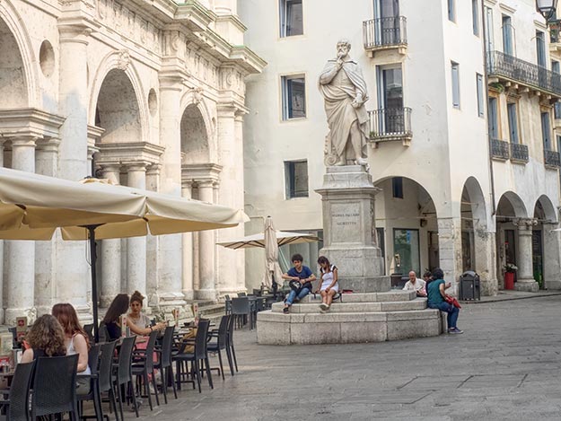 Statue of Andrea Palladio in Vicenza Italy