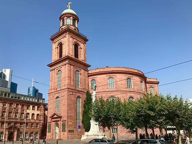 Historic Saint Paul's Church in the Old Town of Frankfurt, Germany
