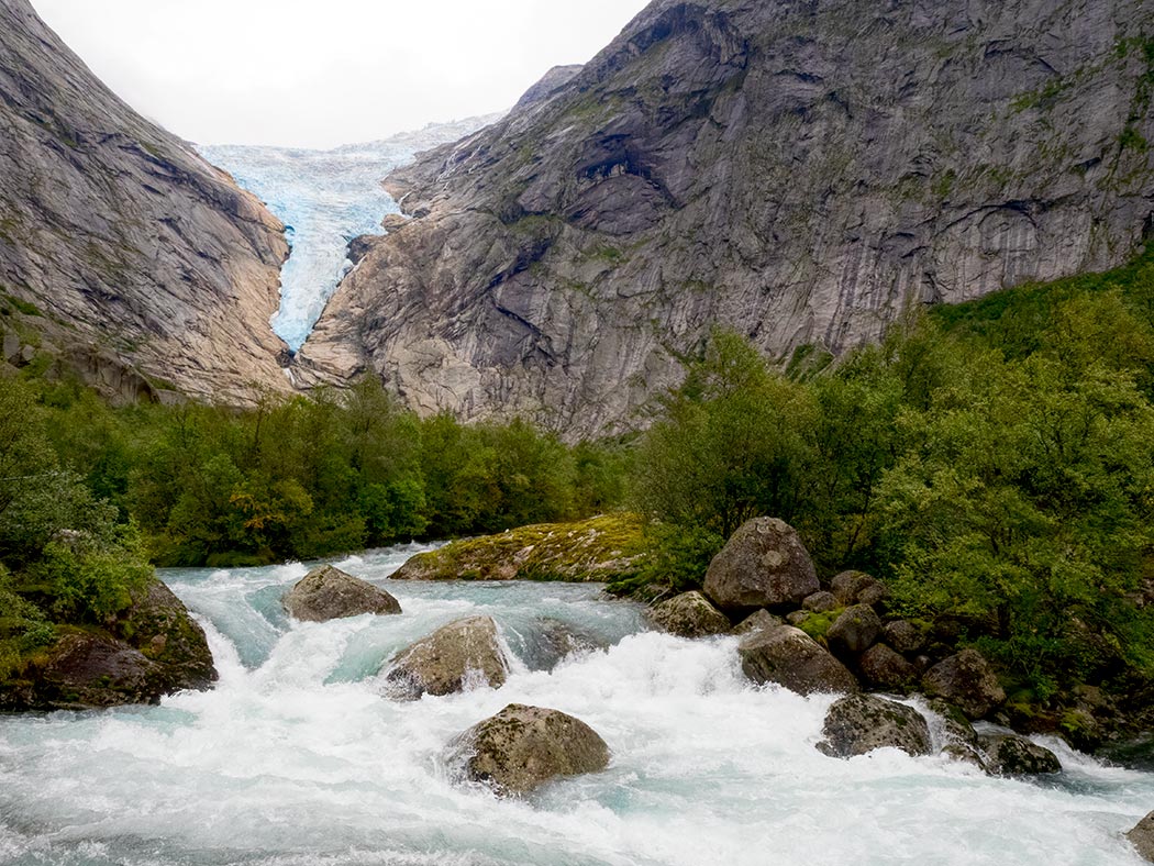 Taking a Troll Car to the Briksdal Glacier in Norway