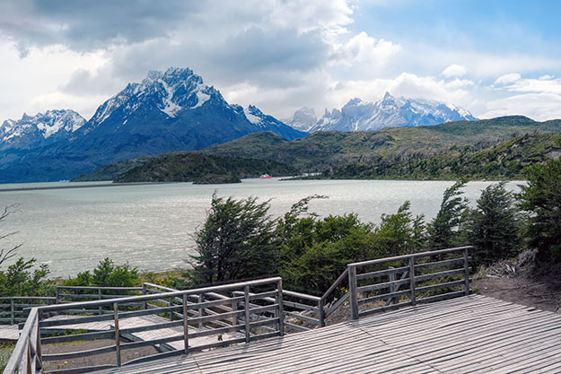 Glacier fed Lago Grey was the lunch stop on my day tour Torres del Paine National Park in Chilean Patagonia