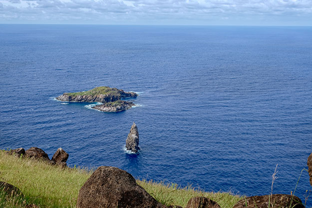 Each year, young men from the Bird Man Cult of Easter Island swam to these islets, hoping to bring back the first egg of a Sooty Tern
