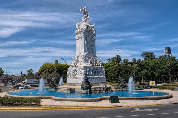 The Monument to the Carta Magna and Four Regions of Argentina in the ritzy Palermo neighborhood
