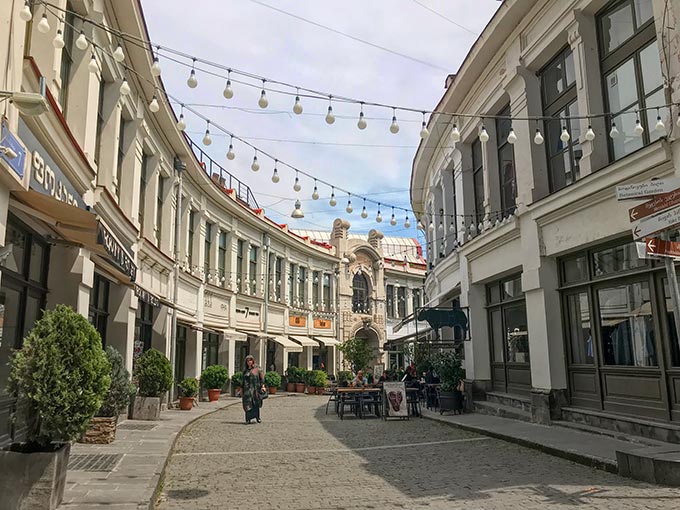 Tbilisi Old Town street scene