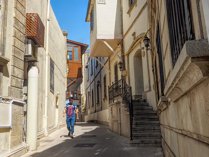 A visit to the walled Old City, with its ancient architecture and narrol stone lanes, is one of the top things to do in Baku