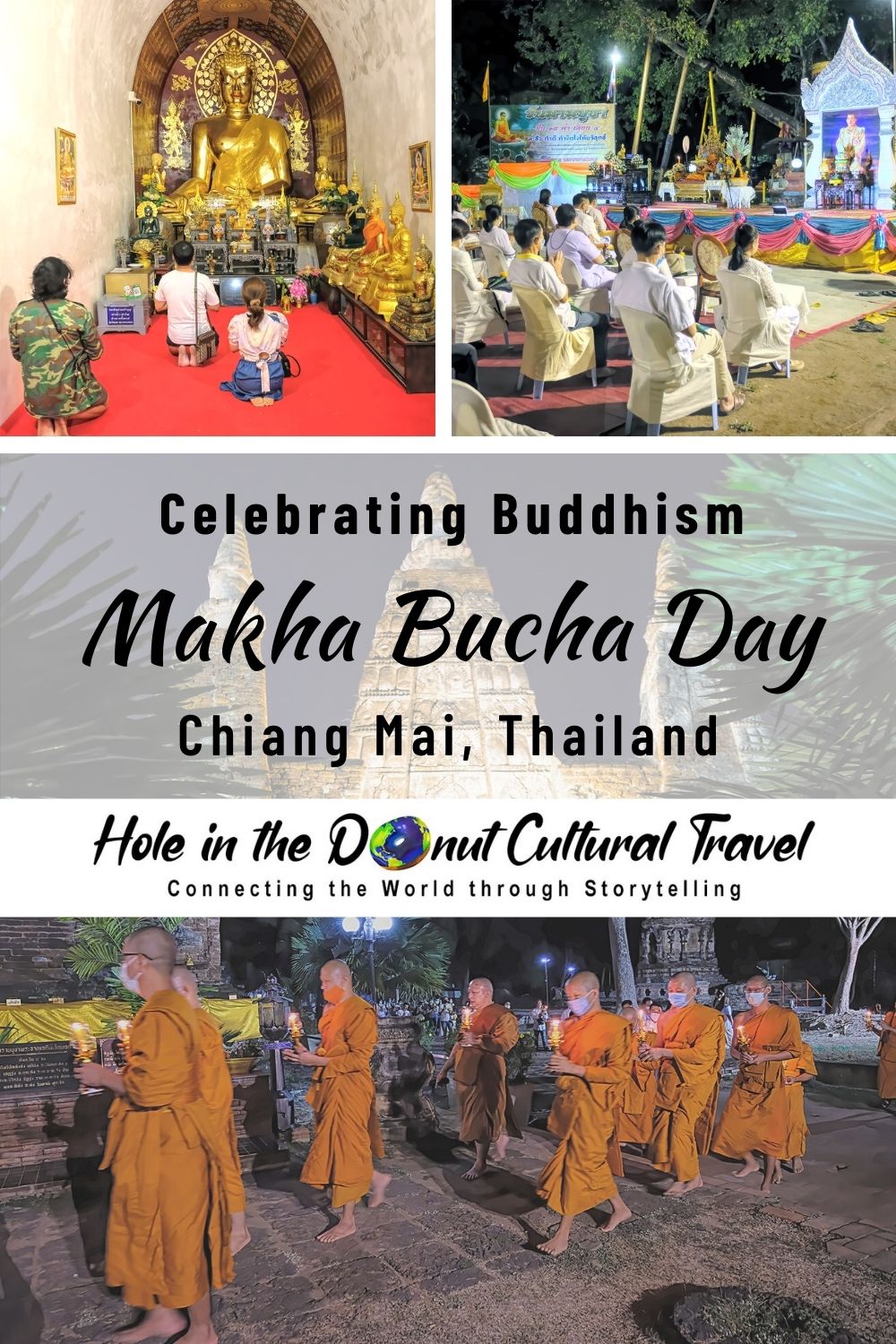 Celebrating Makha Bucha Day in Chiang Mai, Thailand