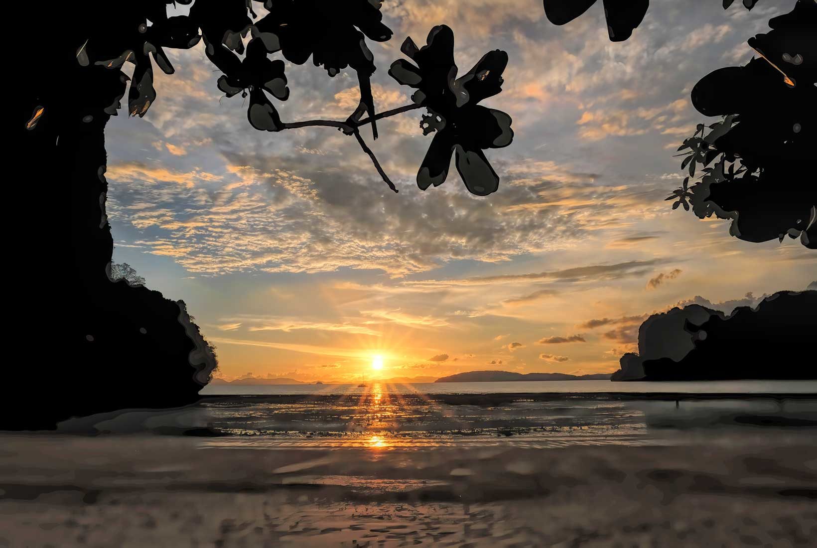 Sunset over Railay Beach West