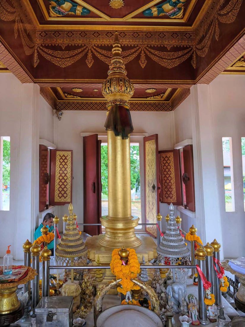 Krabi Town interior of City Pillar Shrine