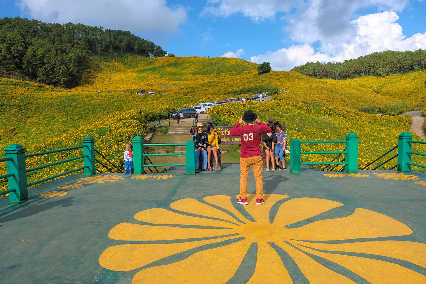 View from the raised platform at Ban Mae U Kho Nuea