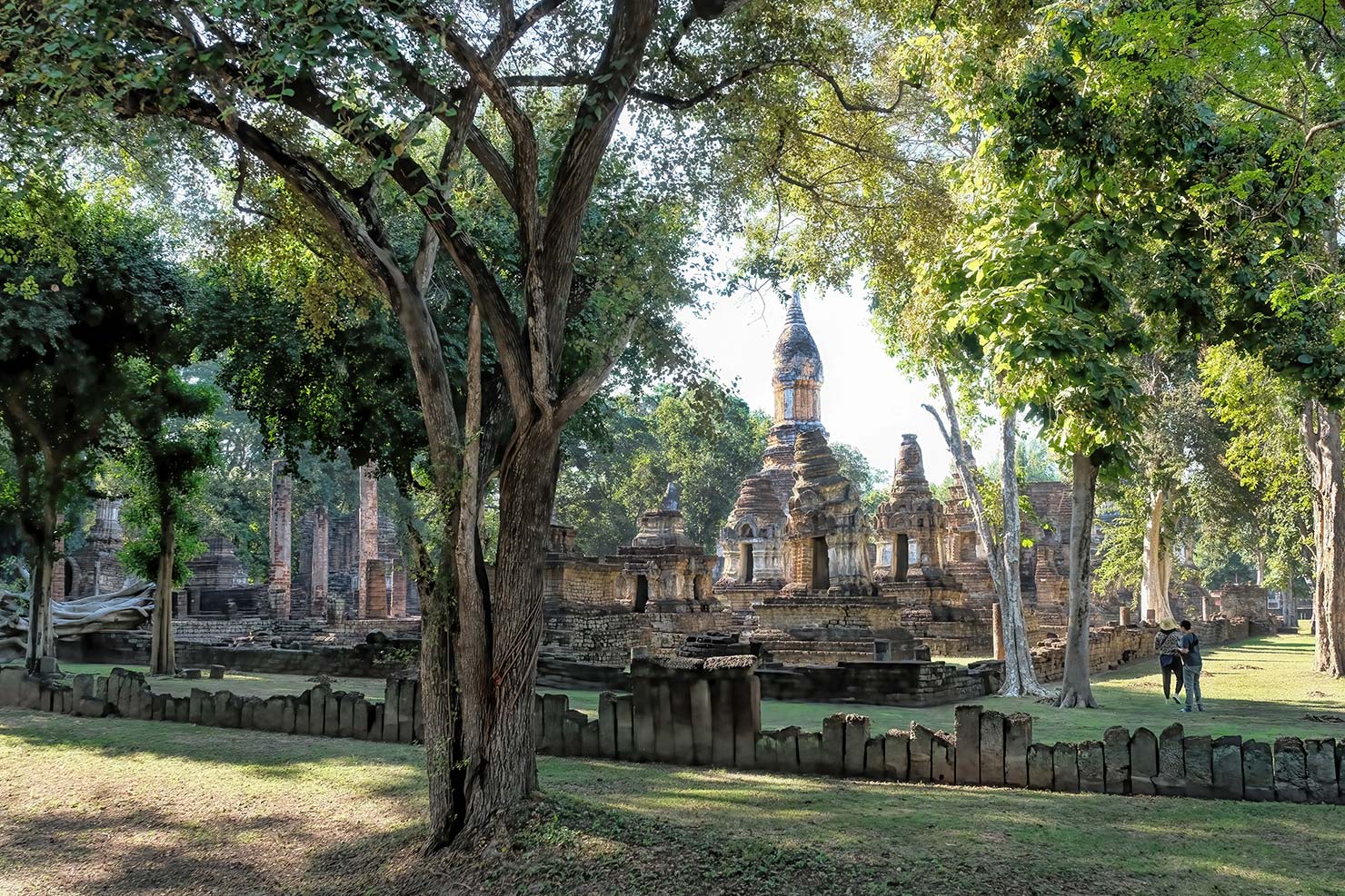 Thailand Si Satchanalai Historical Park Wat Wat Ched Thaeo complex
