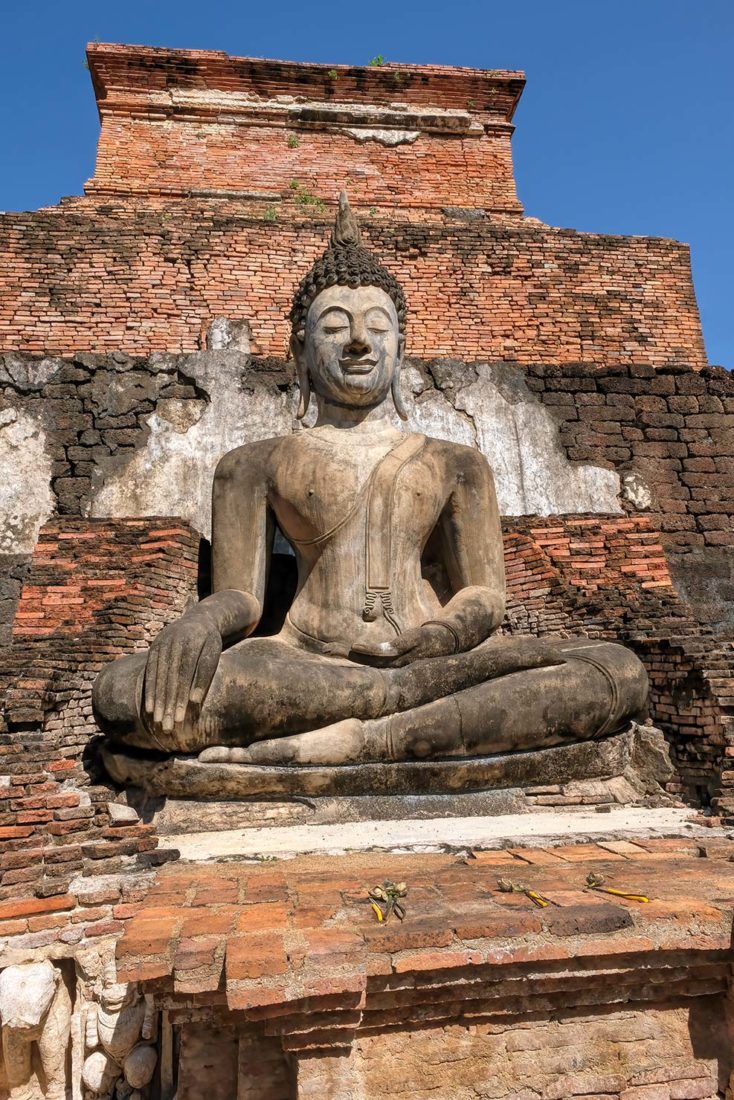 Thailand Sukhothai Historical Park Central Zone Wat Mahathat Buddha icon