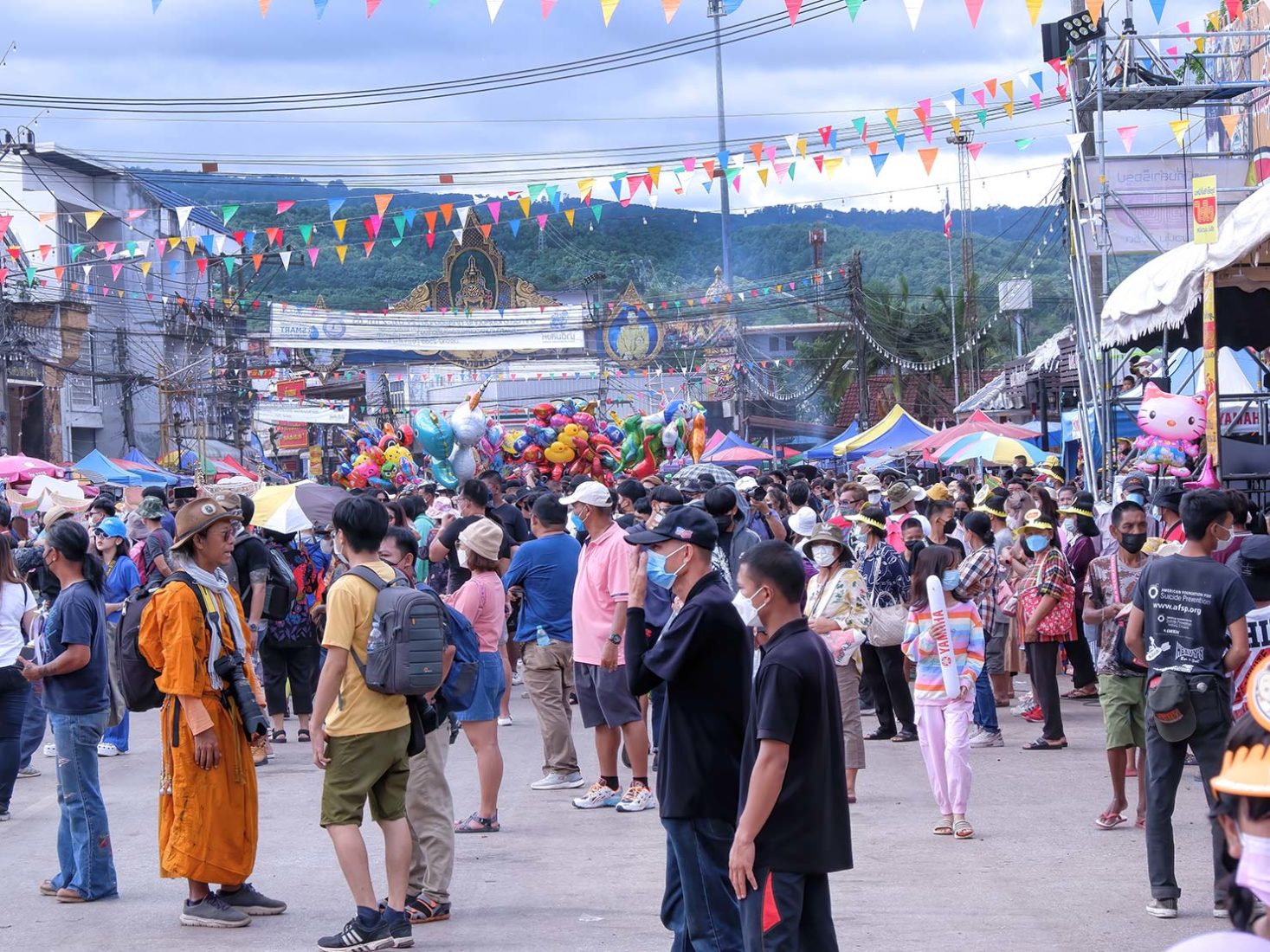 Following two years of cancelled events, thousands of onlookers flock to Dan Sai to witness this year's Phi ta Khon Festival
